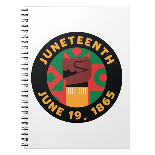 19e viering van vrijheid en vrijheid notitieboek (Voorkant)