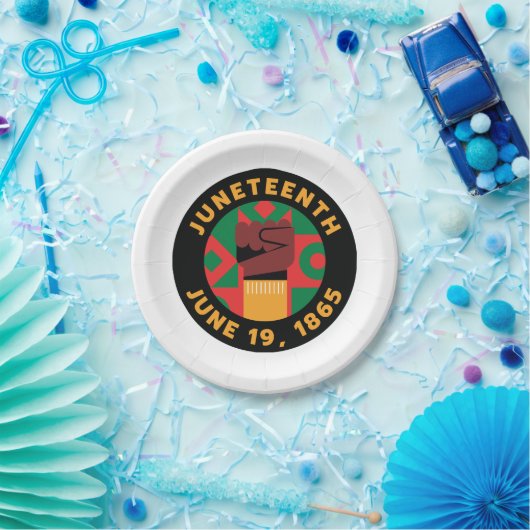 19e viering van vrijheid en vrijheid papieren bordje (Feest)