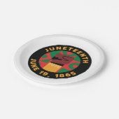 19e viering van vrijheid en vrijheid papieren bordje (Gekanteld)