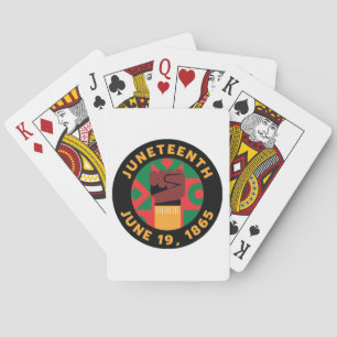 19e viering van vrijheid en vrijheid pokerkaarten