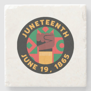 19e viering van vrijheid en vrijheid stenen onderzetter