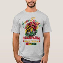 19e, Viering van zwarte vrijheid T-shirt