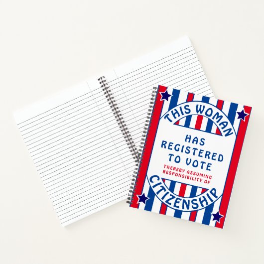 19e wijziging Stemming voor overwinning van vrouwe Notitieboek (Binnen)