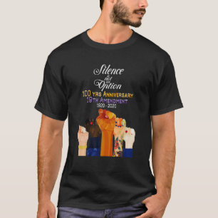 19e wijziging XIX Suffragette 100 jaar Jubileum T-shirt