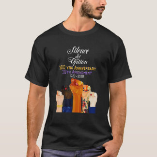 19e wijziging XIX Suffragette 100 jaar Jubileum T-shirt