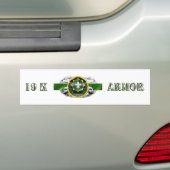 19K 2e gepantserd calamiteitenpatroon Bumpersticker (Op auto)