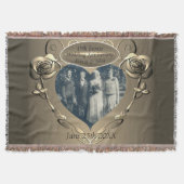 19th/8th Brons (Kleur) Foto Bruiloft Jubileum Deken (Voorkant)