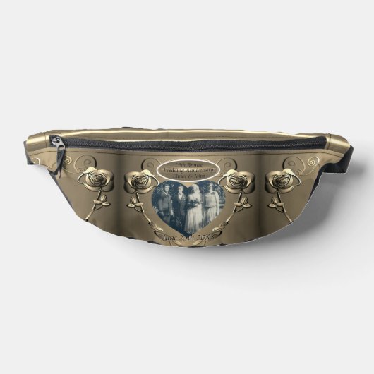 19th/8th Brons (Kleur) Foto Bruiloft Jubileum Heuptasje (Liggend)