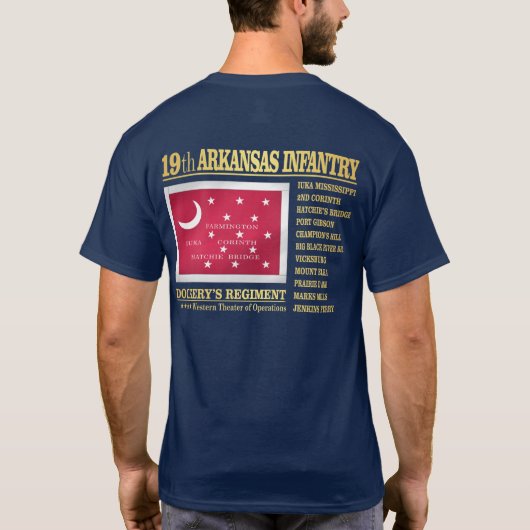 19th Arkansas Infantry (BA2) T-shirt (Achterkant)