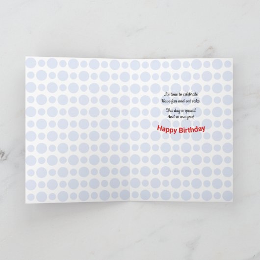 19th Birthday add name circles pattern Kaart (Binnen)