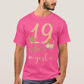 19Th Birthday Girl Horse Lover 19 Years Birthday P T-shirt