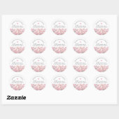19th Birthday January Birth Flower Custom Favor Ronde Sticker (Vel)