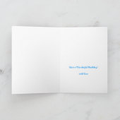 19th Birthday Kaart, Ditsy Oranje Flowers Kaart (Binnen)