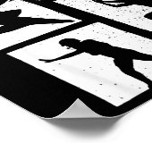 19th Birthday Retro American Football 19 Years Old Poster (Hoek)