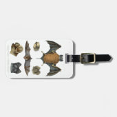 19th C. Bat Print Bagagelabel (Voorkant horizontaal)