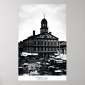 19th C. Fanueil Hall, Boston Massachusetts Poster (Voorkant)