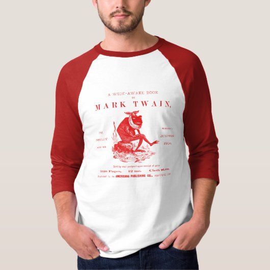 19th C. Marks Twains Jumping Frog, red T-shirt (Voorkant)