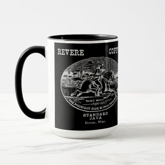 19th C. Revere Coffee of Boston, grijs Mok (Links)