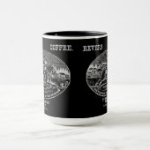 19th C. Revere Coffee of Boston, grijs Mok (Midden)