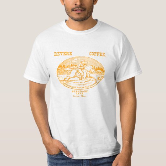 19th C. Revere Coffee uit Boston T-shirt (Voorkant)