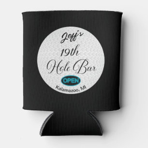 19th Hole Bar Gepersonaliseerde Golf Ball Design B Blikjeskoeler