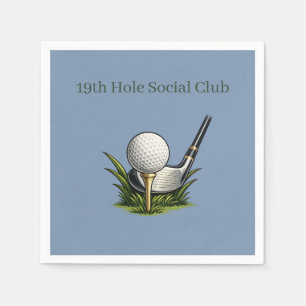 19th Hole Social Club Golf Cocktail Servetten