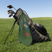 19th Special Forces Group Aangepast Ontwerp Golfhanddoek (Groen)