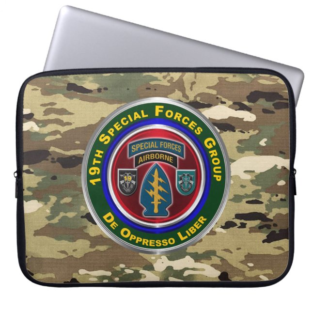 19th Special Forces Group Laptop Sleeve (Voorkant)
