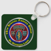 19th Special Forces Group Sleutelhanger (Achterkant)