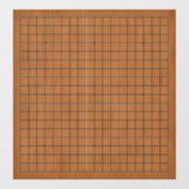 19x19 Goban Bruin Hout Cling Decal (Vel)