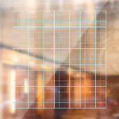 19x19 Goban Lichtblauw Transparant Cling Decal (Vel 2)