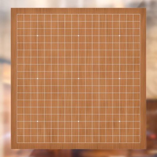 19X19 Goban met Witte Lijnen Decal (Vel 2)