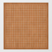 19X19 Goban met Witte Lijnen Decal (Vel)