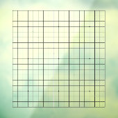 19x19 Goban Transparant Cling Decal (Vel 3)