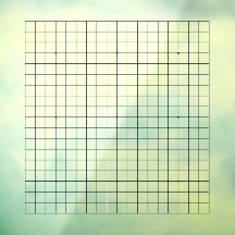 19x19 Goban Transparant  Cling Decal