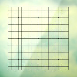 19x19 Goban Transparant Cling Decal