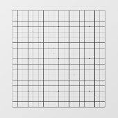 19x19 Goban Transparant Cling Decal (Vel)