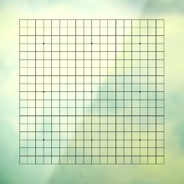 19x19 Goban Vierkante Versie  Cling Raamsticker