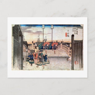 1. 日 本 橋, 広 Nihonbashi, Hiroshige, Ukiyo-e Briefkaart