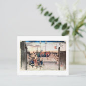 1. 日 橋, 広 重 BRIEFKAART (Staand voorkant)