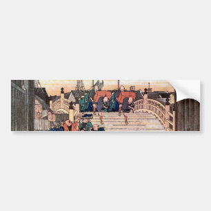1. 日 橋, 広 Nihonbashi, Hiroshige, Ukiyo-e Bumpersticker