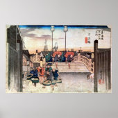 1. 日 橋, 広 Nihonbashi, Hiroshige, Ukiyo-e Poster (Voorkant)