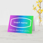 1.000.000.000 seconden kaart (gepersonaliseerde vo (Gele Bloem)