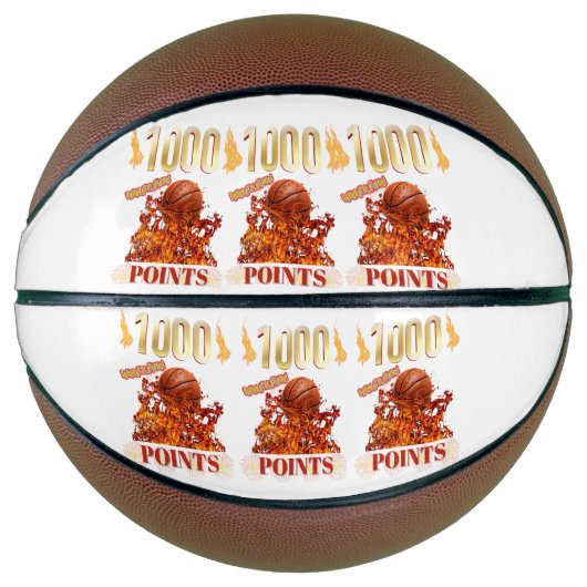 1.000 CONGRATULATIE-PUNTEN BASKETBAL (Voorkant)