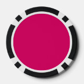 $1.000 Home Toernooi Classic fuschia zwart Pokerchips (Achterkant)