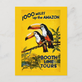 1.000 kilometer boven het Amazonewintage-Poster Briefkaart