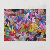 1.000 Origami Paper Cranes Briefkaart (Voorkant)