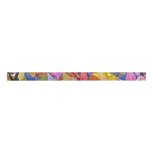 1.000 Origami Paper Cranes Photo Ribbon Grosgrain Lint (Voorkant)