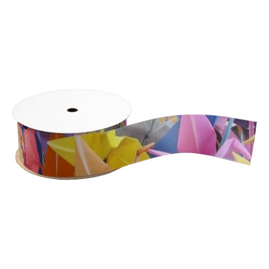 1.000 Origami Paper Cranes Photo Ribbon Grosgrain Lint (Spoel)