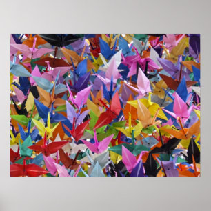 1.000 Origami Paper Cranes Poster